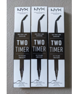 LOT OF 3 NYX Two-Timer Dual Ended Eyeliner Pencil -Jet Black NIB TT01 - €12,18 EUR