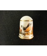 1979 Franklin Porcelain Bird Thimble Turdus Migratorius - €12,65 EUR
