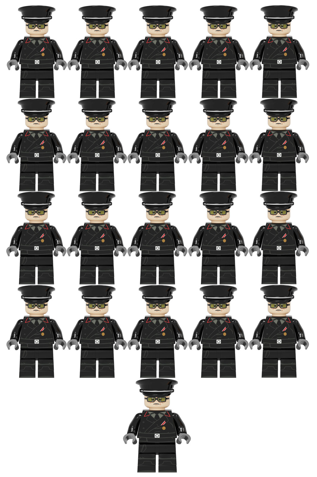21pcs/set WW2 German Armoured Forces Army Set B  Minifigure Lot