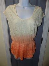 Mossimo Tangerine Floral Print Tunic Size M Women&#39;s NWOT - £14.18 GBP