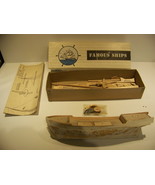 MASTER MODELCRAFT FAMOUS SHIPS HISPIANOLA ca. 1950 BALSA WOOD MODEL - £35.27 GBP