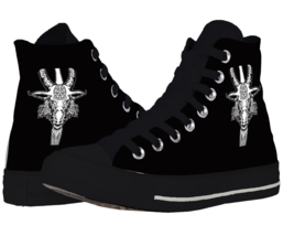 Goat head Satanic Affordable Canvas Casual Shoes - $39.47+