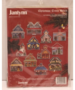 Janlynn Christmas Counted Cross Stitch Kit Victorian Village Ornaments 0... - £13.21 GBP
