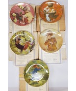 Set of 5 Thornton Utz Collector Plates, Carefree Days, Monkey Business a... - £38.91 GBP