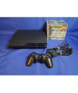 SONY PLAYSTATION 3 PS3 Game System Console CECH-2001A With 10 Games Tested - $186.99