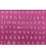 Nail Art 3D Decal Stickers Lowercase Alphabet White Letters &amp; Numbers HB... - $3.29