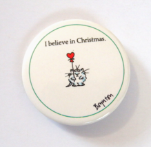 I Believe in Christmas. Pin Pinback Button by Sandra Boynton - £11.80 GBP