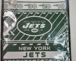 NFL New York Jets Stretchable Book Cover NEW for Books up to 8x10&quot; Green... - £7.85 GBP