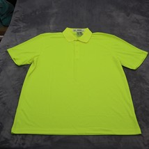 Clique Polo Shirt Mens XL Neon Yellow Casual Golf Golfing Rugby Athletic... - $22.75