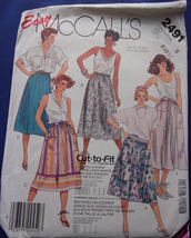 McCall’s Misses Skirts Size 8 #2491 - £4.73 GBP