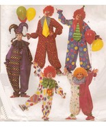 Easy 2 Hour Boys Girls CLOWN JESTER HALLOWEEN COSTUMES Sew Pattern 7-8 - $9.99