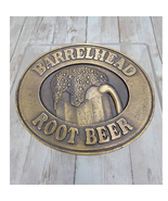 Vintage Aged Brass BarrelHead Root Beer Belt Buckle 1976 - $25.37 CAD
