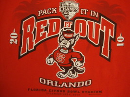NCAA North Carolina State Wolfpack 2010 Football Champs Sports Bowl T Shirt S - $18.75