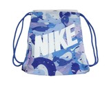 Nike Brasilia Drawstring AOP Gym Bag Blue White NEW DQ5151-411 - $15.98
