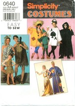 Simplicity 9945 0640 Costume Caveman Cleopatra King Card Ghoul Elf Patte... - $6.49