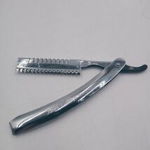 Vintage Straight Shaving Razor Folding Replaceable Blade Stainless Steel - $32.57 CAD