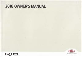 2018 Kia Rio Owners Manual [Paperback] Kia - £23.67 GBP