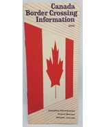 1966 Canada Border Crossing Information - Travel Bureau Brochure - $9.85