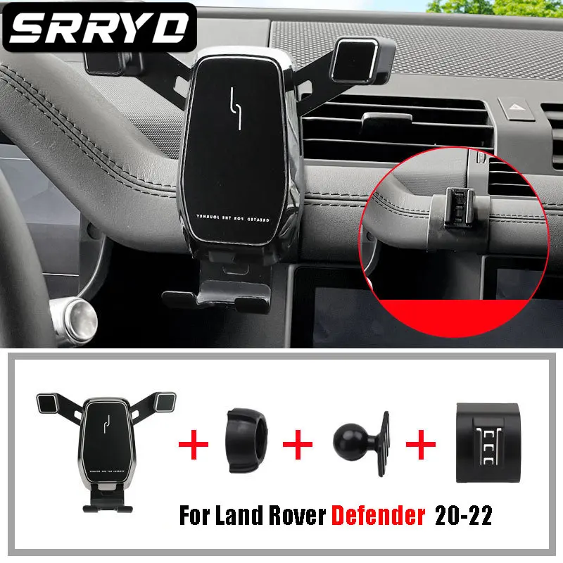 Car Air Vent Mount GPS Stand Phone Holder For Land Rover Defender 90 110 2020 - £27.59 GBP