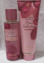 Victoria&#39;s Secret Fragrance Mist &amp; Lotion Set Lot Of 2 Pure Seduction Cashmere - £27.69 GBP
