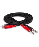 Dual 1/4in TS male Convert to Dual RCA male Stereo Cable 78&quot; HOSA CPR202... - $569.05 MXN