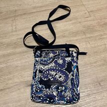 Vera Bradley Crossbody Bag Paisley Quilted Phone Shoulder Bag Purse Blue... - $18.33
