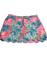 Lilly Pulitzer Colette Scallop Knit Skort Surf Blue Luscious Lions Sz 2 - $37.65 CAD