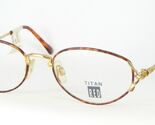 Red Titan 6109 170 Schildplatt/Gold Brille Titan Rahmen 53-18-135mm - $74.71
