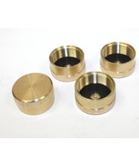 Lot 4  Solid Brass Cap for Refill 1 LB Propane Bottle Gas Tank Cylinder ... - $12.19