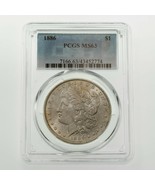 1886 $1 Silver Morgan Dollar Graded by PCGS as MS-63! Gorgeous Coin - £95.19 GBP