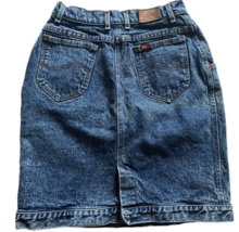 Vintage Lee Women&#39;s Acid Wash Straight Pencil Denim Jean Skirt 26&quot; Waist - £16.23 GBP