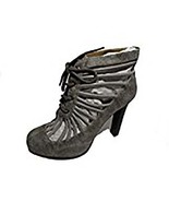 BE&amp;D by Maison Dumain Harvey Bootie Grey Rock Wedge Ankle High Women Str... - $54.99