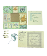 Dimensions Partially Finished Needlepoint Kit Garden Refreshes Soul w De... - $35.29 CAD