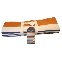 Nautica Home Outdoor Picnic Blanket Reversible &amp; Oversized 60&quot;X72&quot; NEW With Tags - £14.91 GBP