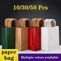 50Uds Bolsa Regalo Fiestas Papel Compras Joyería Boda Día Valentín Papel... - $21.98+