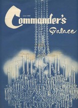 Commander&#39;s Palace Restaurant Dinner Menu New Orleans Louisiana 1950&#39;s - £95.94 GBP