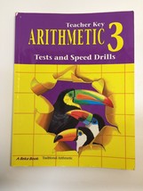 A Beka Traditional Series Arithmetic 3 Tests &amp; Speed Drills Teacher Key ... - $3.75