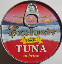Морской пролив Excluziv TUNA in Brine Canned Fish 4PACK х 240G Made in U... - £11.67 GBP