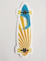 Skateboard With Wave Design Cool Sticker Decal Embellishment Cute and Simple - £1.76 GBP