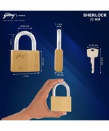 Godrej Locking Solutions and Systems Padlock Sherlock Lock (Silver, Poli... - $44.53