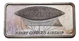 Henry Giffard Airship - World of Flight Hamilton Mint 1 oz. Silver Art B... - £58.39 GBP