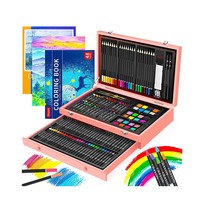 IBayam Art Supplies 150-Pack | Deluxe Wooden Art Set, Crafts, Drawing, Painting, - £98.31 GBP