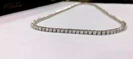 10Ct Round Cut Simulated Diamond Women Pretty Necklace 14k White Gold Plated - £472.90 GBP