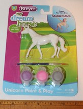 Breyer Stablemate My Dream Unicorn Paint and Play with Paints &amp; Brush - Style D - £4.72 GBP