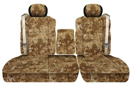Front Set Seat Covers Fits Ford F150 Truck 2001-2003 40/60 Low Back W/ Console - $102.49+