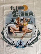 Amphibious Outfitters Men&#39;s T-Shirt XXXL Boating Women By Land By Sea - $28.49