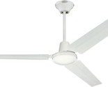 Modern Industrial Style Ceiling Fan And Wall Control, 56 Inches, White F... - £89.14 GBP