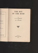 The Boy in the Bush by D. H. Lawrence &amp; M. L. Skinner 1924  limited 1st ed. - $12.00