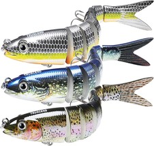 TRUSCEND Fishing Lures for Freshwater and Saltwater, Lifelike Swimbait f... - £26.41 GBP
