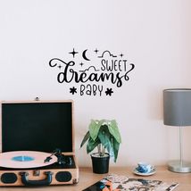 Sweet Dreams Baby Vinyl Decal Sticker Custom Wall Mural Art Decor Quotes... - $9.79